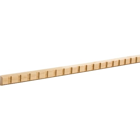 Hardware Resources Oak, 96" L, 3/4" H, Unfinished DEN19OK